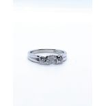 18ct white gold diamond ring