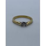 18ct gold diamond ring