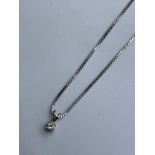 18ct white gold an diamond pendant