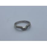 18ct white gold diamond ring