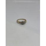 9ct gold diamond ring