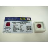 Loose Cushion Cut 10.62ct Ruby