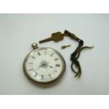 Ladies Antique Silver Fob Watch