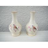 Pair of Worcester Vases