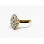 9ct gold CZ ring