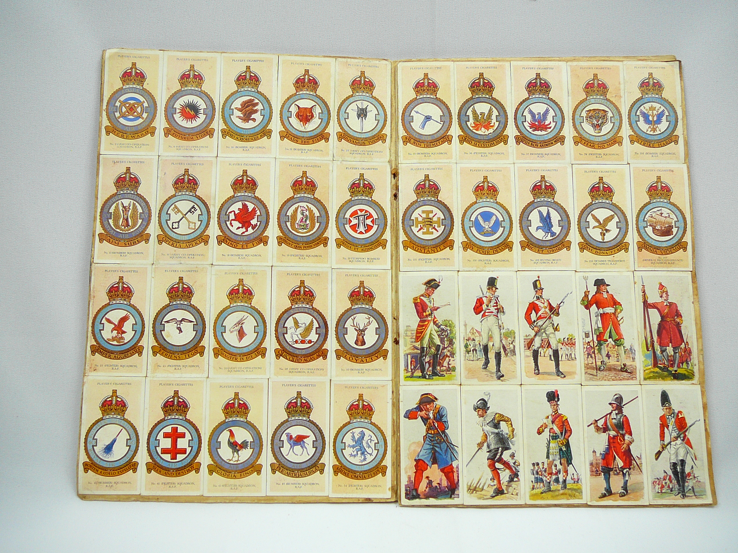 Cigarette cards album