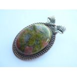 Large Jasper brooch