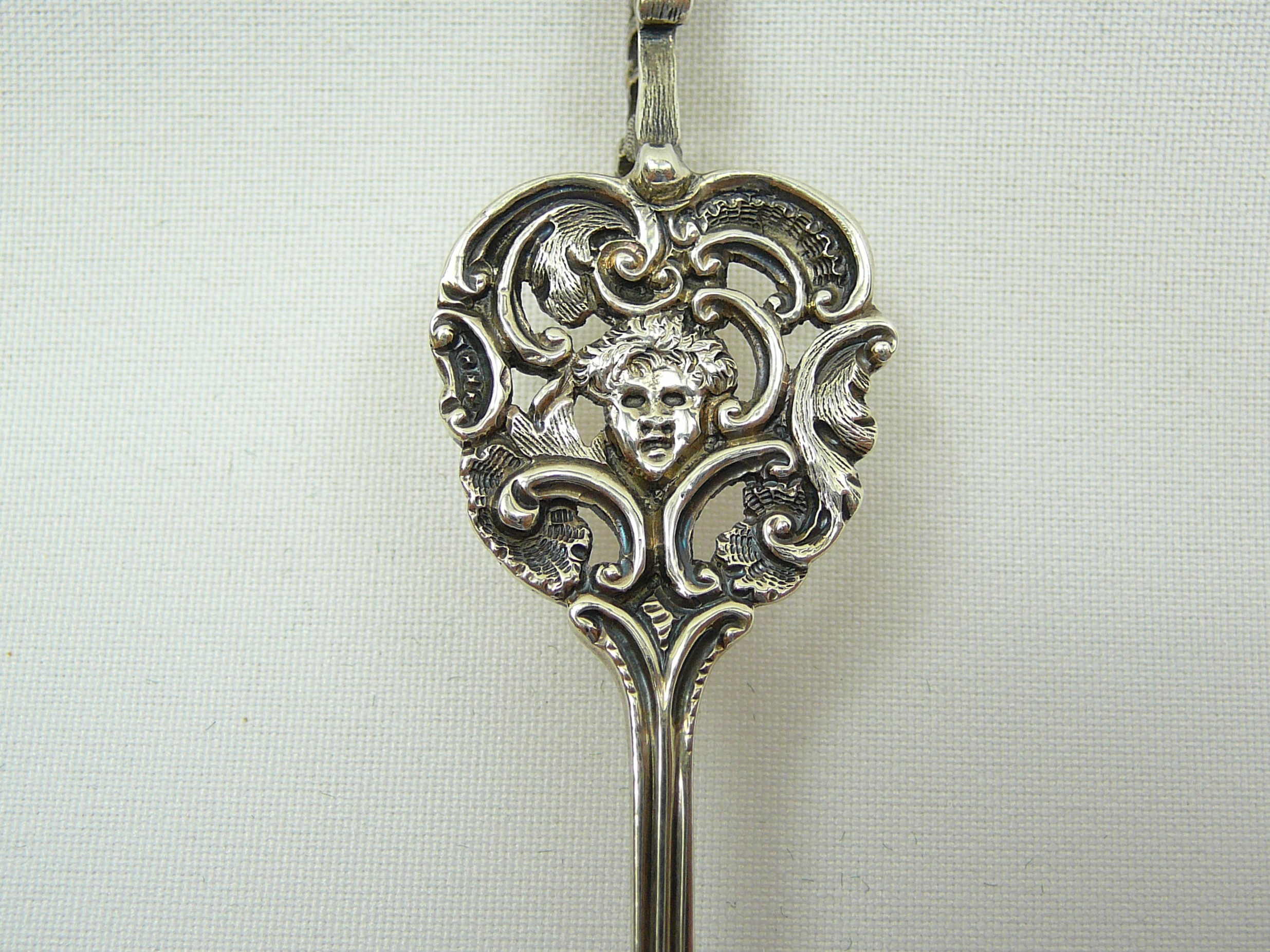 Pair silver lovespoons - Image 3 of 7