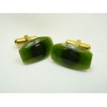 Pair of Vintage Agate Cufflinks