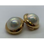 14ct gold pearl earrings