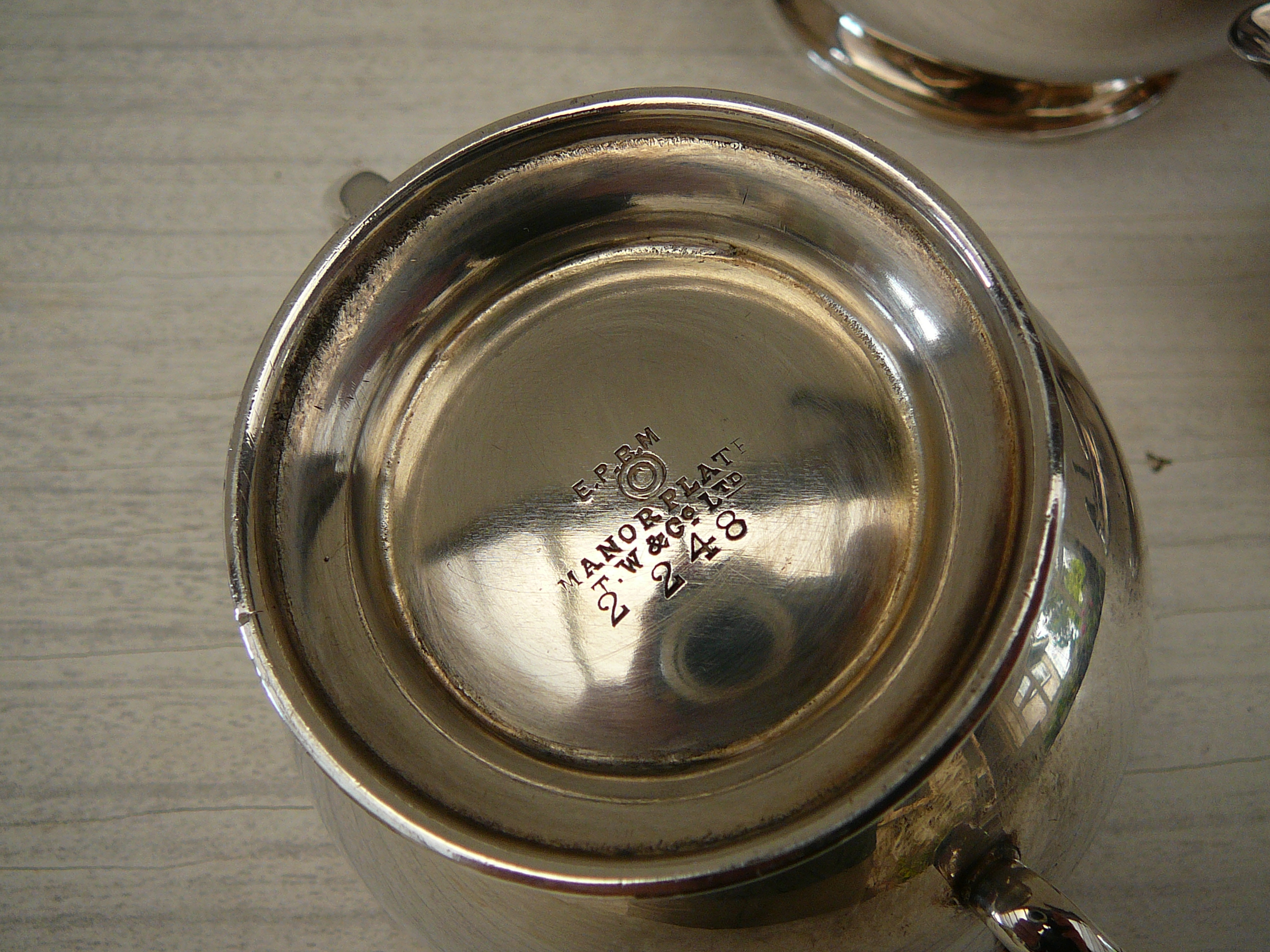 3 Piece Plated Tea Set - Image 2 of 2