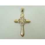 Silver cross pendant