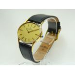 Gents Vintage Gold Jaeger LeCoultre Wrist Watch