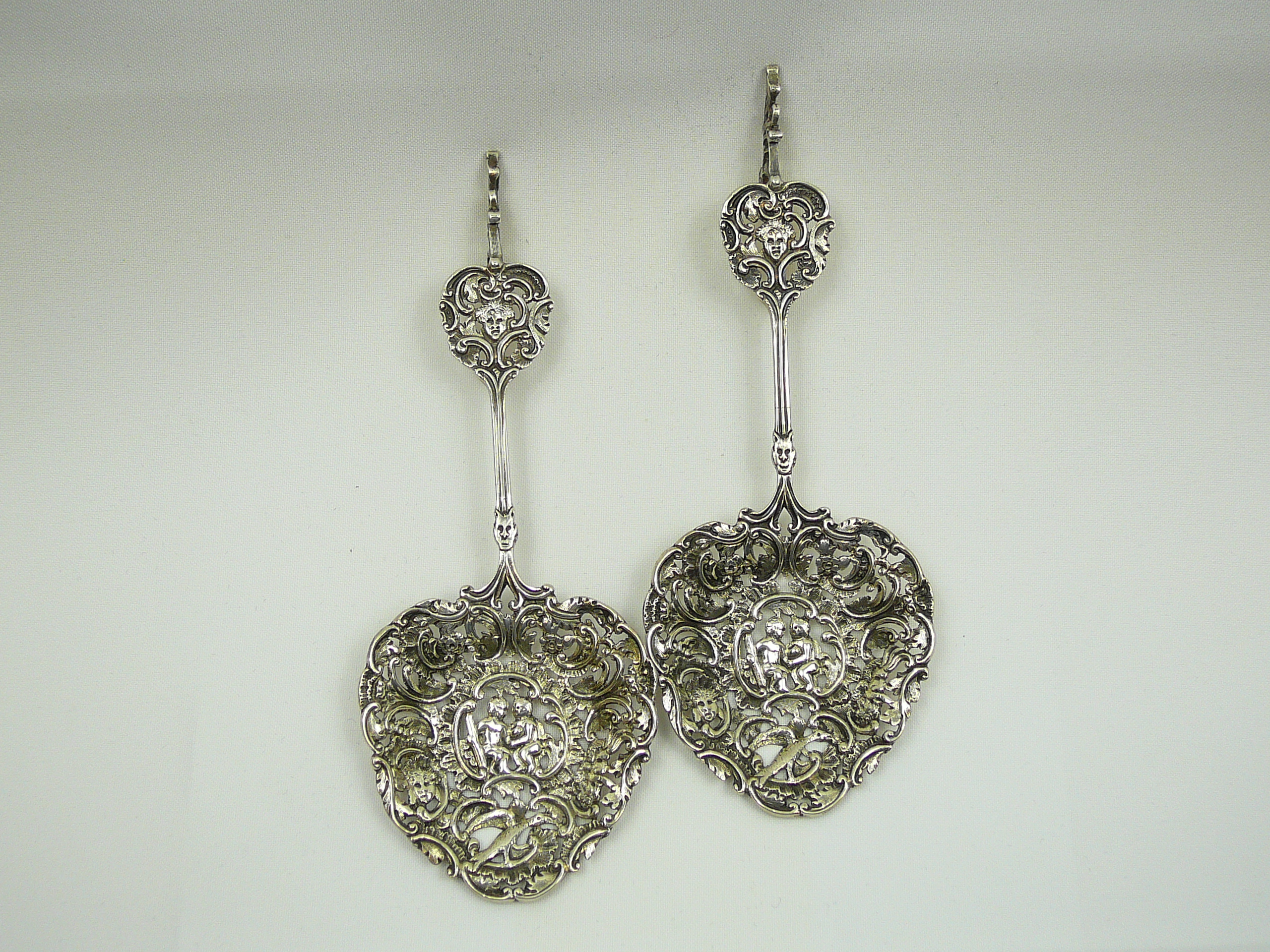 Pair silver lovespoons - Image 5 of 7