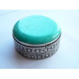 White metal ring box