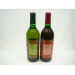 Two bottles of Chilean wine