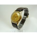 Gents Vintage Gold Omega Wrist Watch