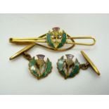 Vintage Scottish Cufflinks Set