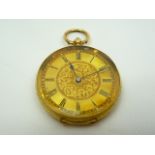 Ladies Antique Gold Fob Watch