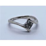 18ct white gold diamond ring