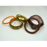 5 Vintage bangles