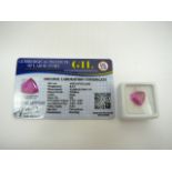 Loose Trillion Cut 8.72ct Pink Sapphire