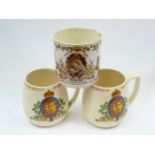 1887 Victorian commemorative mug and two others