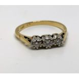 18ct gold, platinum and diamond ring