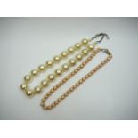 Pair of Faux Pearl Necklaces