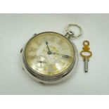 Gentlemans Silver Victorian Pocket Watch