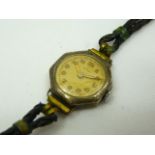 Ladies vintage silver Wempe wristwatch