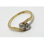 9ct gold and platinum ring