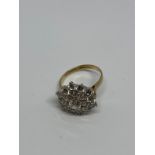 9ct gold CZ ring