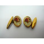 Charming pair of vintage dog cufflinks