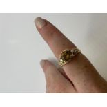 9ct gold citrine ring