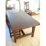 Bylaw heavy oak dining table