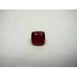 Loose Cushion Cut 9.97ct Ruby