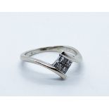 18ct white gold diamond ring