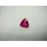 Loose Trillion Cut 8.97ct Pink Sapphire