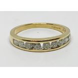 18ct gold diamond eternity ring