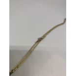 18ct gold diamond set bracelet