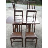 Early 20th Century Dining Table and Chairs