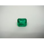 Loose Emerald Cut 10.32ct Emerald
