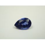 Loose Pear Cut 10.47ct Tanzanite