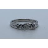 18ct white gold diamond ring