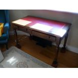 Victorian oak writing desk