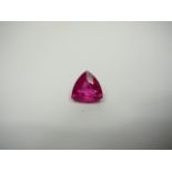 Loose Trillion Cut 8.17ct Pink Sapphire