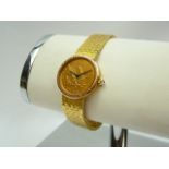 Ladies Gold Corum Wrist Watch