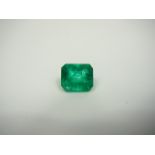 Loose Emerald Cut 8.57ct Emerald
