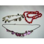 3 Vintage Beaded Necklaces